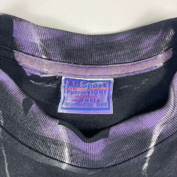 Vintage Kiss Alive Worldwide Tour 96/97 90s Tie Dye All Over Print Shirt Size XL - Picture 9 of 10